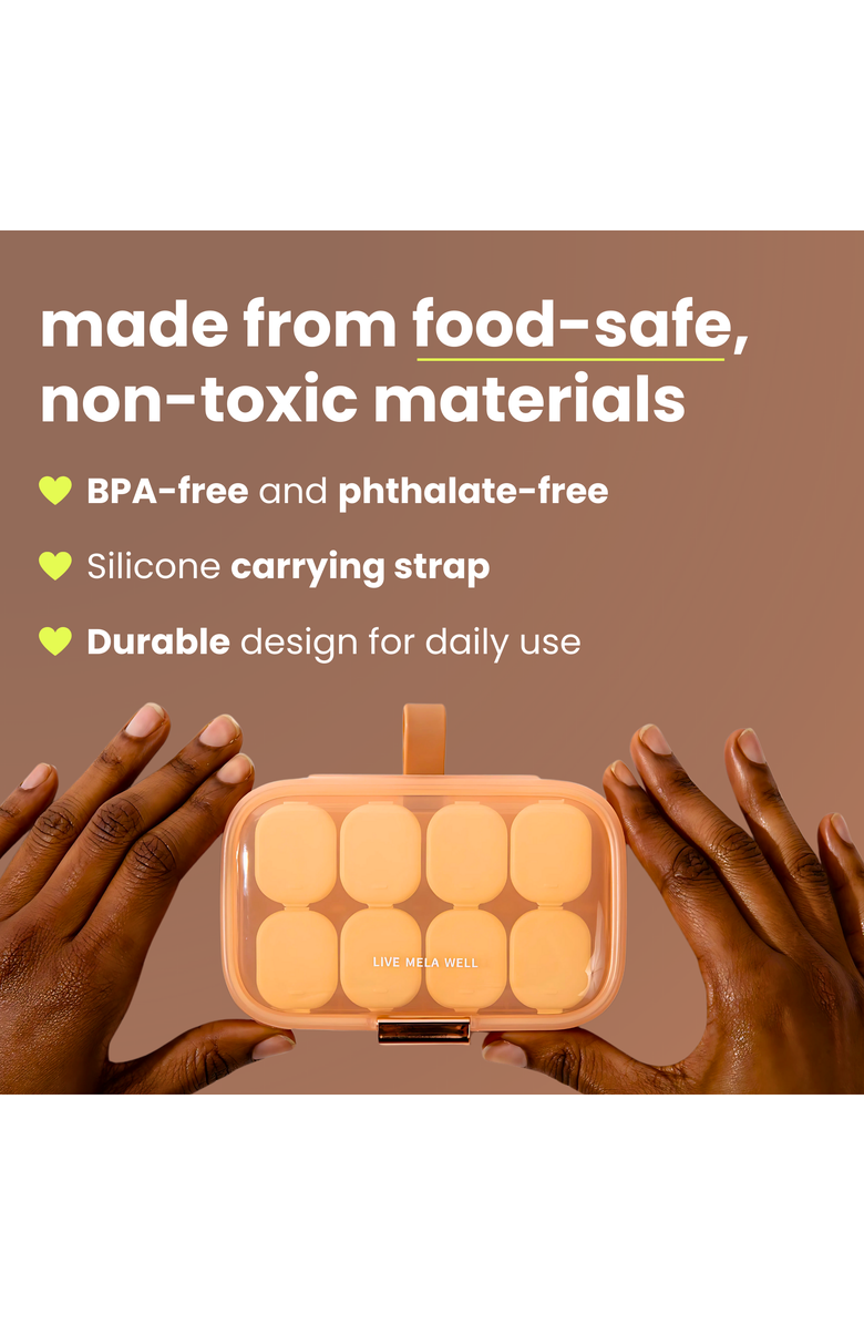 Mela Vitamins Weekly Vitamin Case, Alternate, color, Peachy Coral