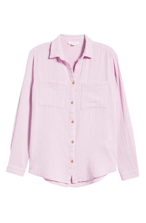 Micaela Cotton Button-Up Shirt