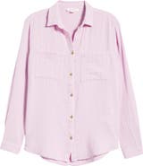 beachlunchlounge Micaela Cotton Button-Up Shirt