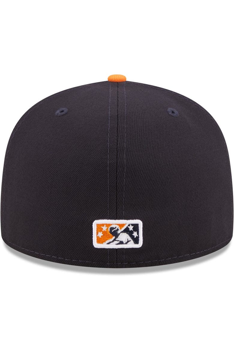Men's New Era Black Sugar Land Space Cowboys Authentic Collection 59FIFTY Fitted Hat, Alternate, color, Black