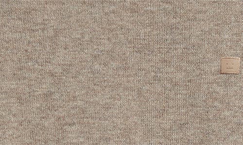 Acne Studios Wool & Yak Hair Sweater In Greige Melange Drn