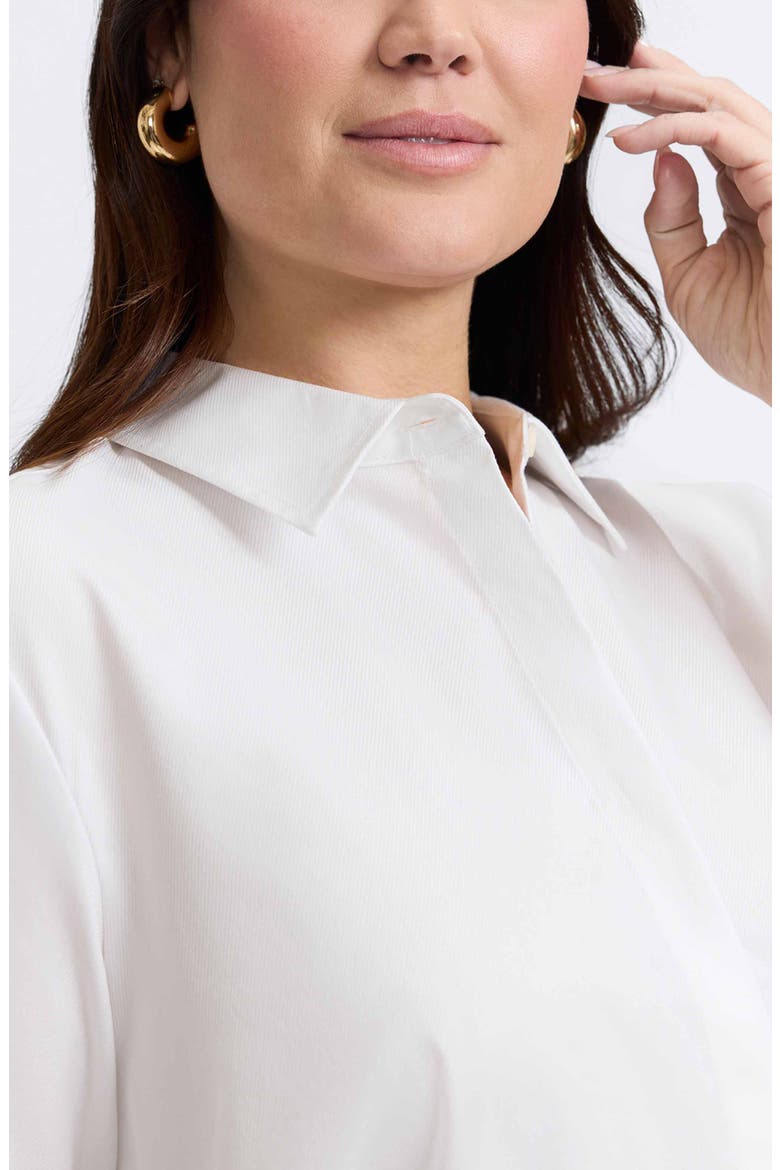Beatrice Side Button Shirt, Alternate, color, WHITE