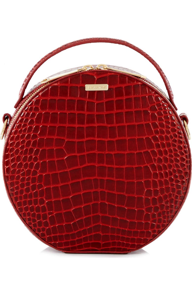 Brahmin Lane Croc Embossed Leather Crossbody Bag, Alternate, color,