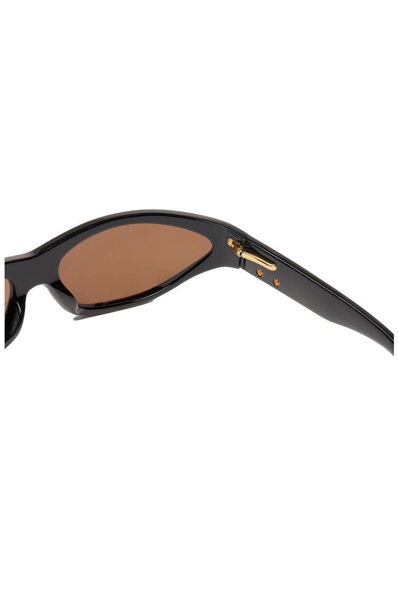 x Luv AJ Stoned Sunglasses, Alternate, color, STONED BLACK / COGNAC