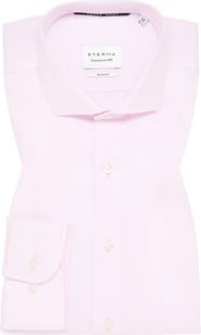 Eterna Slim Fit Non-Iron Cotton Twill Cover Shirt