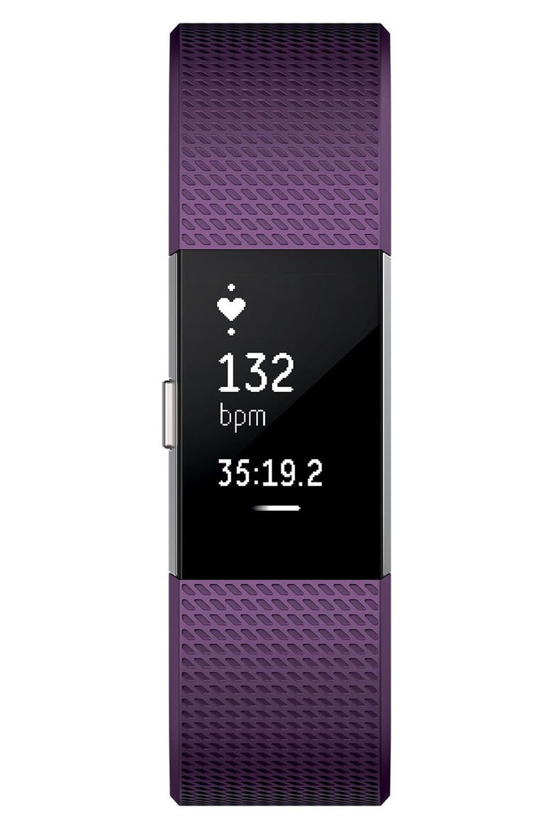 'Charge 2' Wireless Activity & Heart Rate Tracker, Alternate, color, PLUM