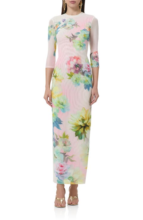 Kira Floral Print Body-Con Dress