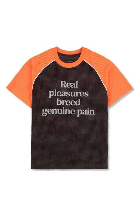 Breed Raglan Cotton Waffle Graphic T-Shirt