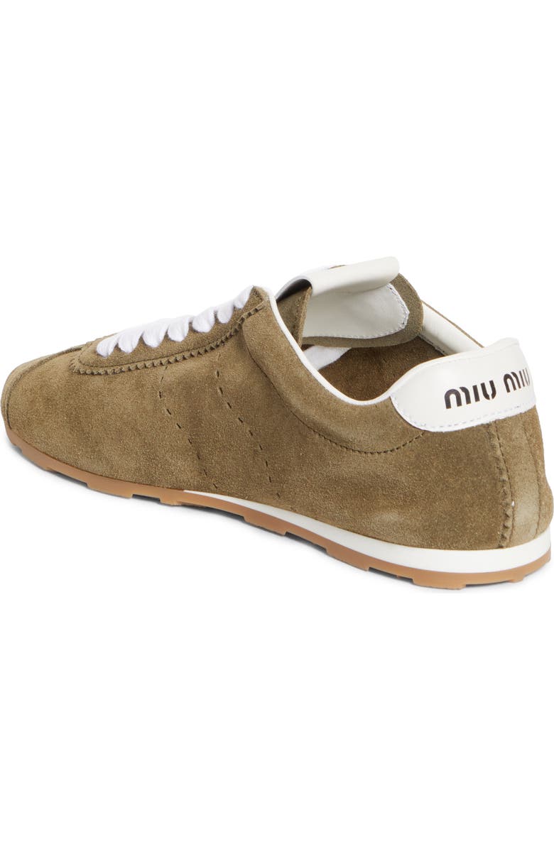 Miu Miu Allacciate Low Top Sneaker, Alternate, color, Muschio