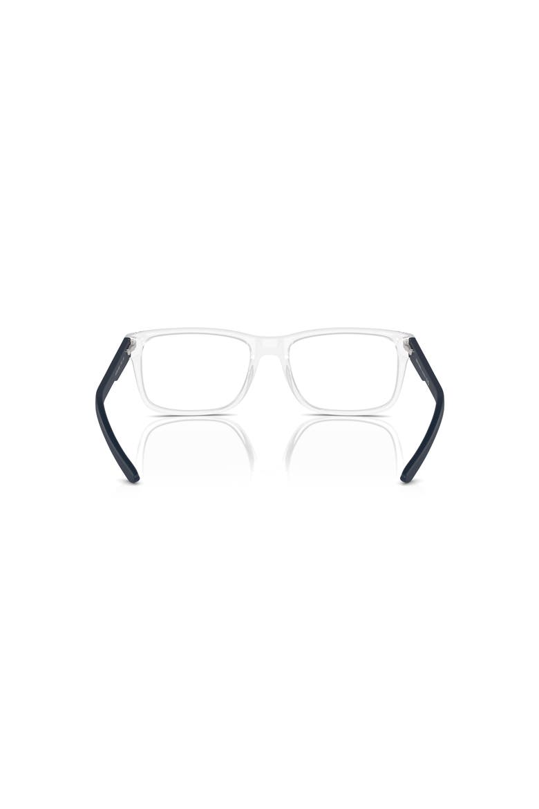 53mm Square optical glasses, Alternate, color, Transparent