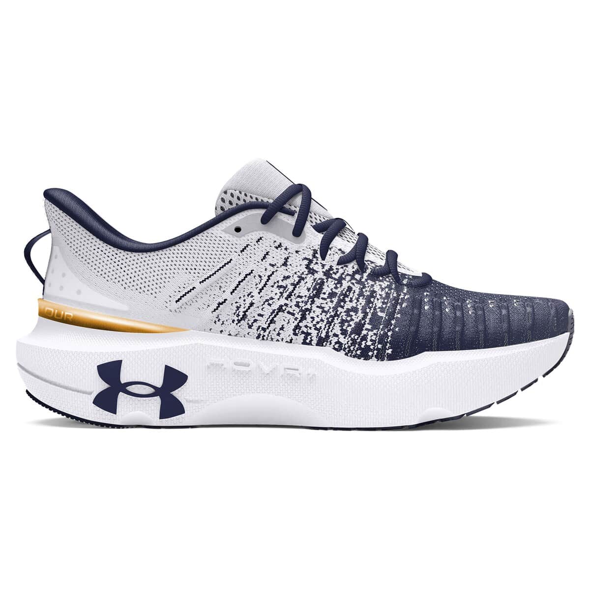 Under Armour Unisex Under Armour White Notre Dame Fighting Irish Infinite Elite Running Shoes, Main, color, 