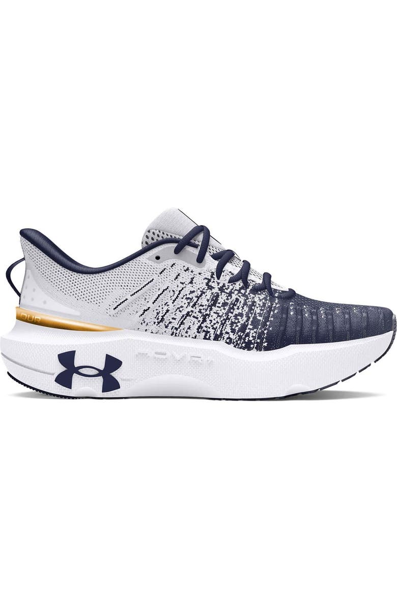 Under Armour Unisex Under Armour White Notre Dame Fighting Irish Infinite Elite Running Shoes, Main, color,