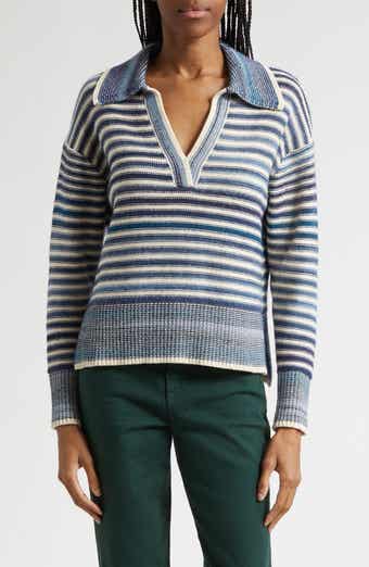 Koko Stripe Cotton & Wool Blend Sweater