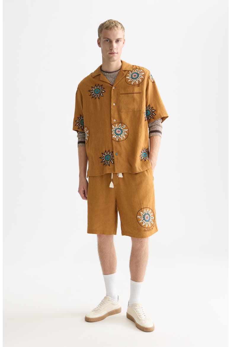 Wide Fit Bermuda Shorts, Alternate, color, CATHAY SPICE
