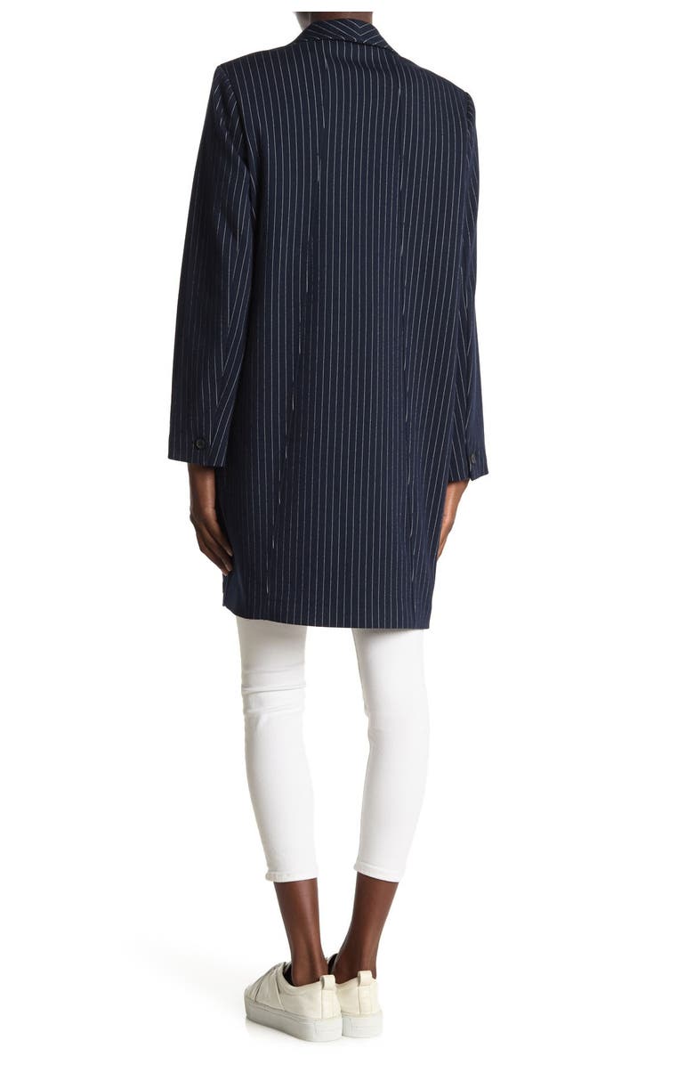 Scotch & Soda Tailored Stripe Jersey Coat, Alternate, color,