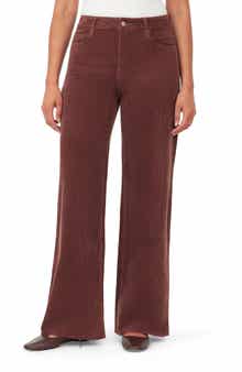 Kensie High Rise Wide Leg Corduroy Pants
