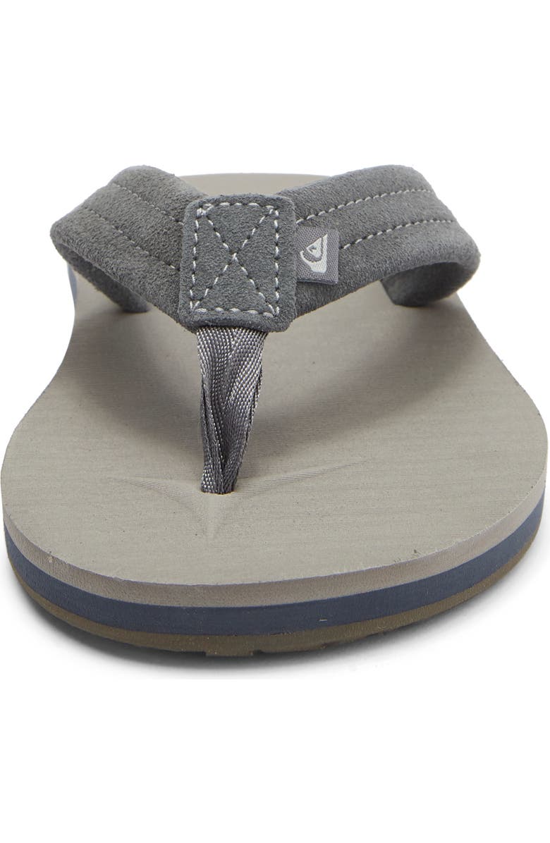 Quiksilver Carver Core Suede Sandal, Alternate, color, Grey/ Grey