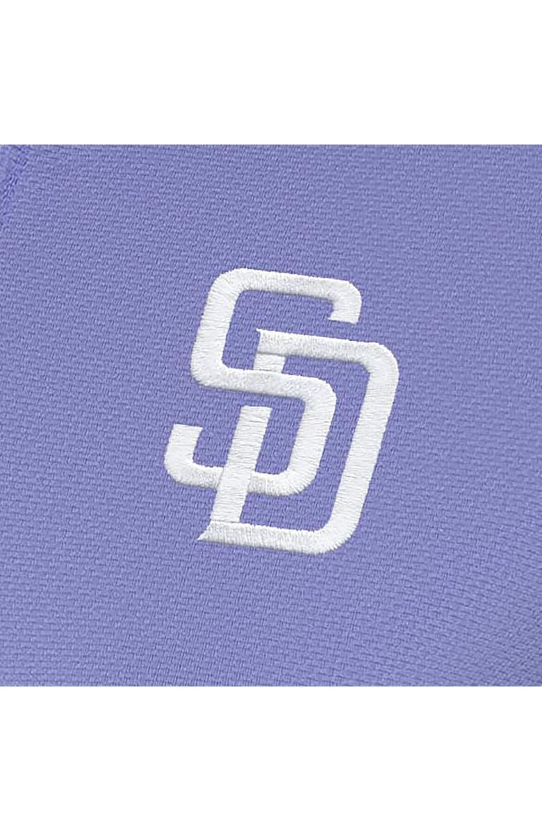ANTIGUA Women's Antigua  Purple San Diego Padres Finish Quarter-Zip Pullover Top, Alternate, color, 