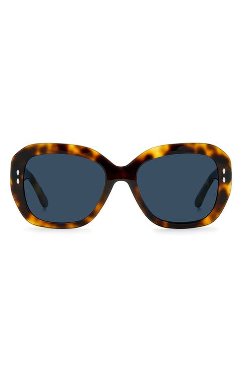 55mm Rectangular Sunglasses