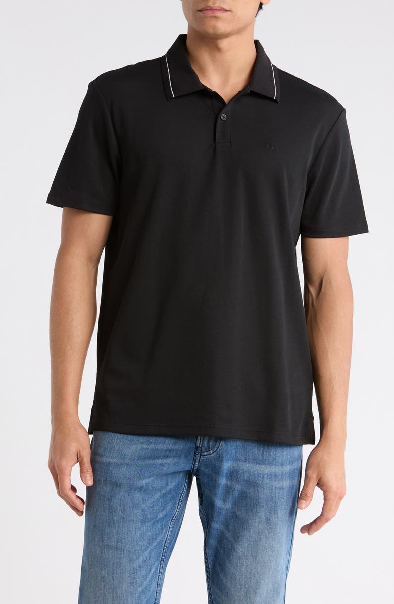 Calvin Klein Classic Tech Polo, Main, color, Black