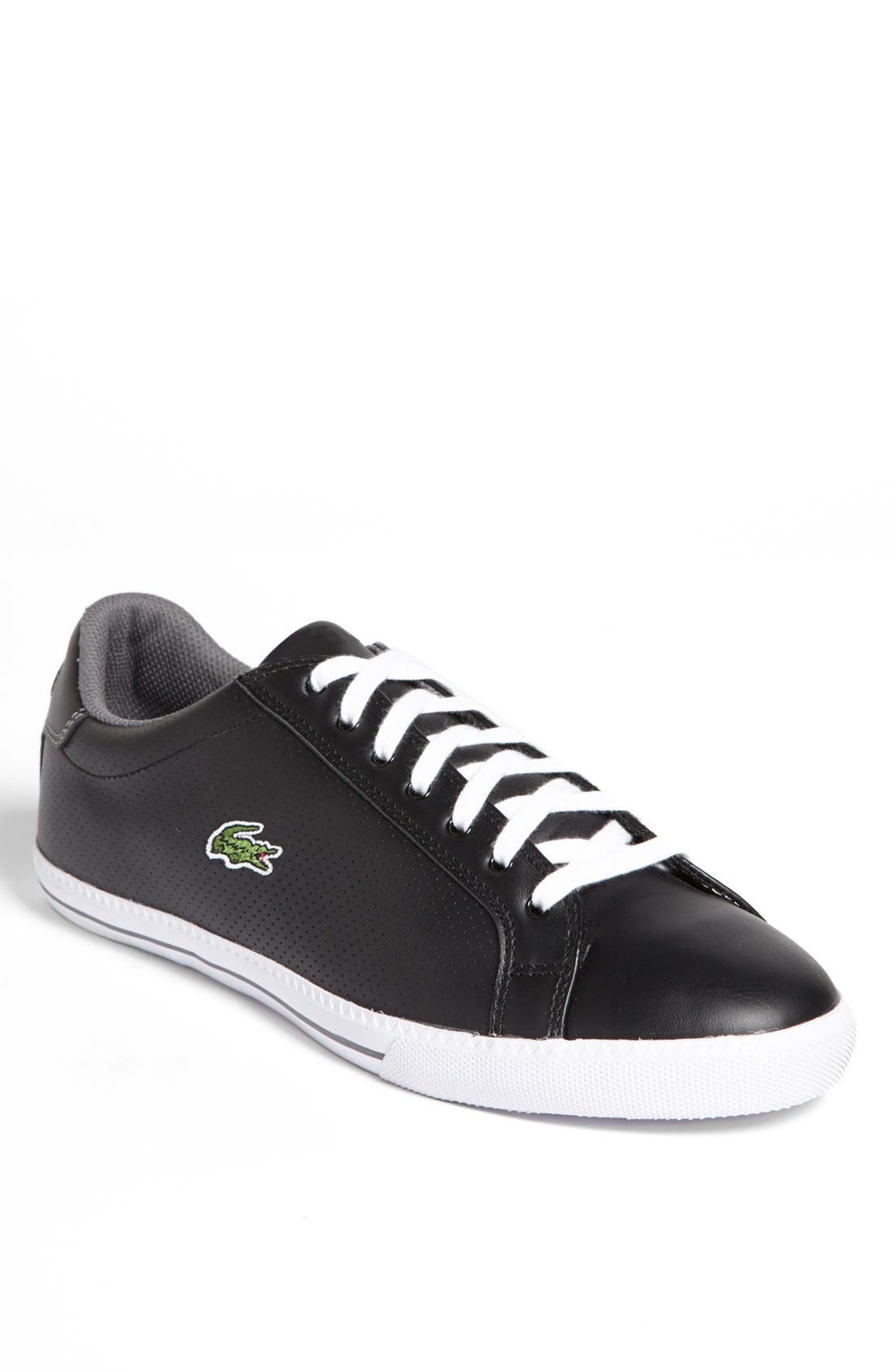 'Graduate' Sneaker, Main, color, BLACK/ DARK GREY LEATHER