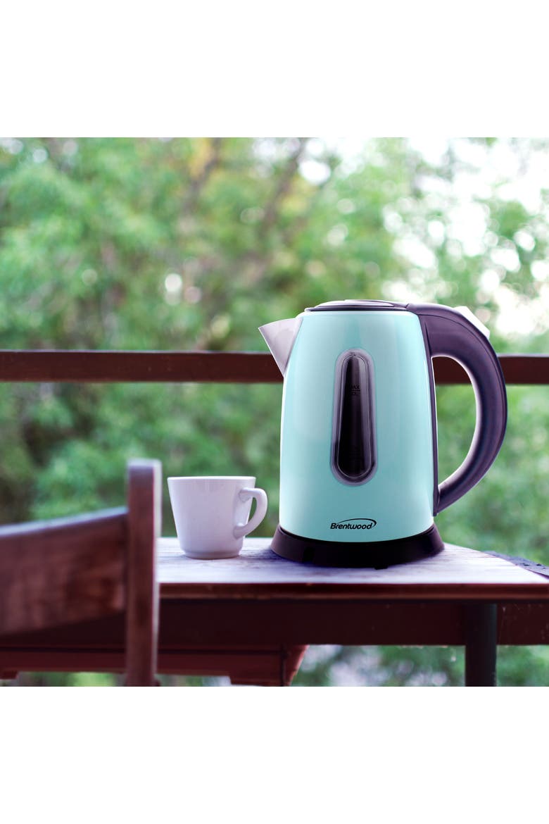 1 Liter Stainless Steel Cordless Electric Kettle, Alternate, color, Blue