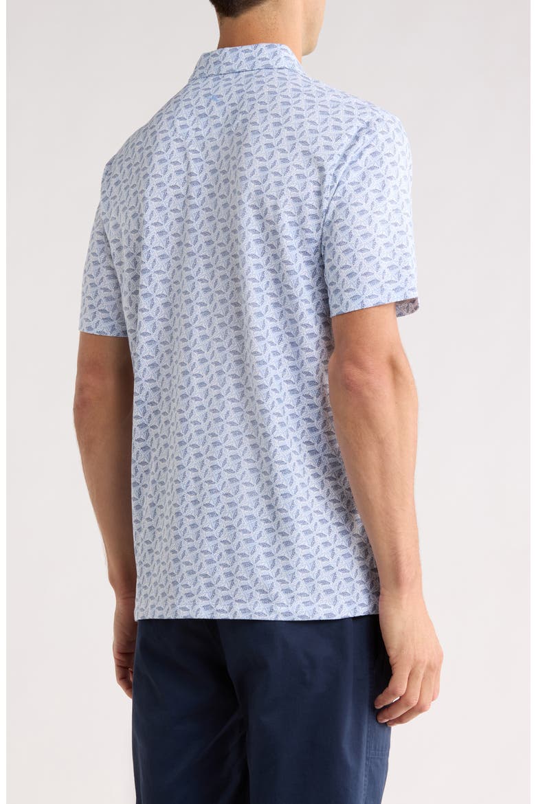 San Rio Twill Sea Flower Knit Polo, Alternate, color, COBALT HAZE