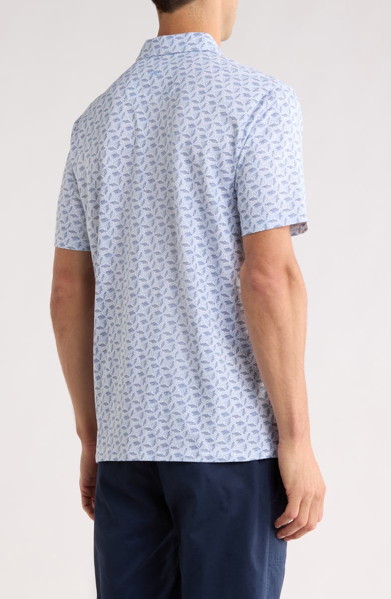 Tommy Bahama San Rio Twill Sea Flower Knit Polo, Alternate, color, Cobalt Haze