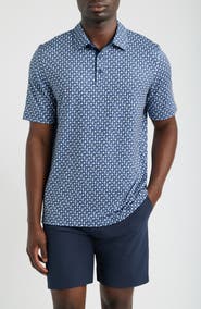 Johnston & Murphy Game Day XC+™ Football Helmet Print Performance Polo