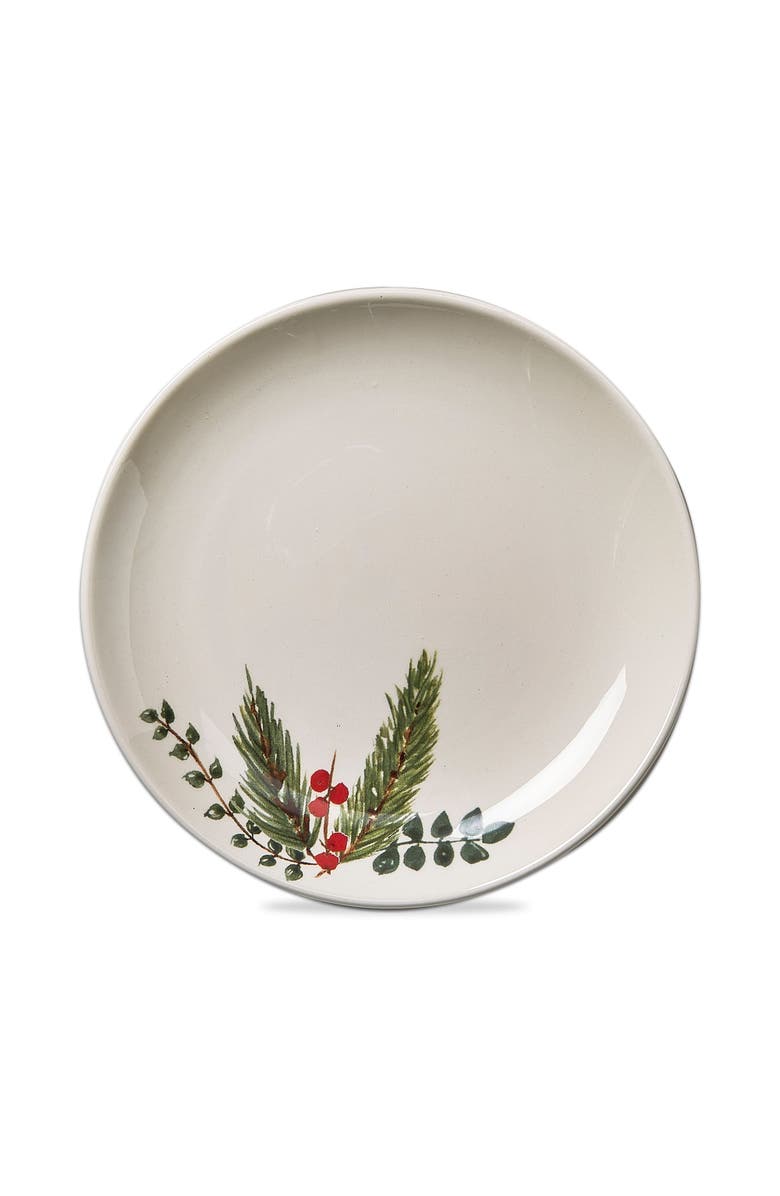 tag Winter Sprig Ceramic Appetizer Plates Multicolor Set, Main, color, Multicolored