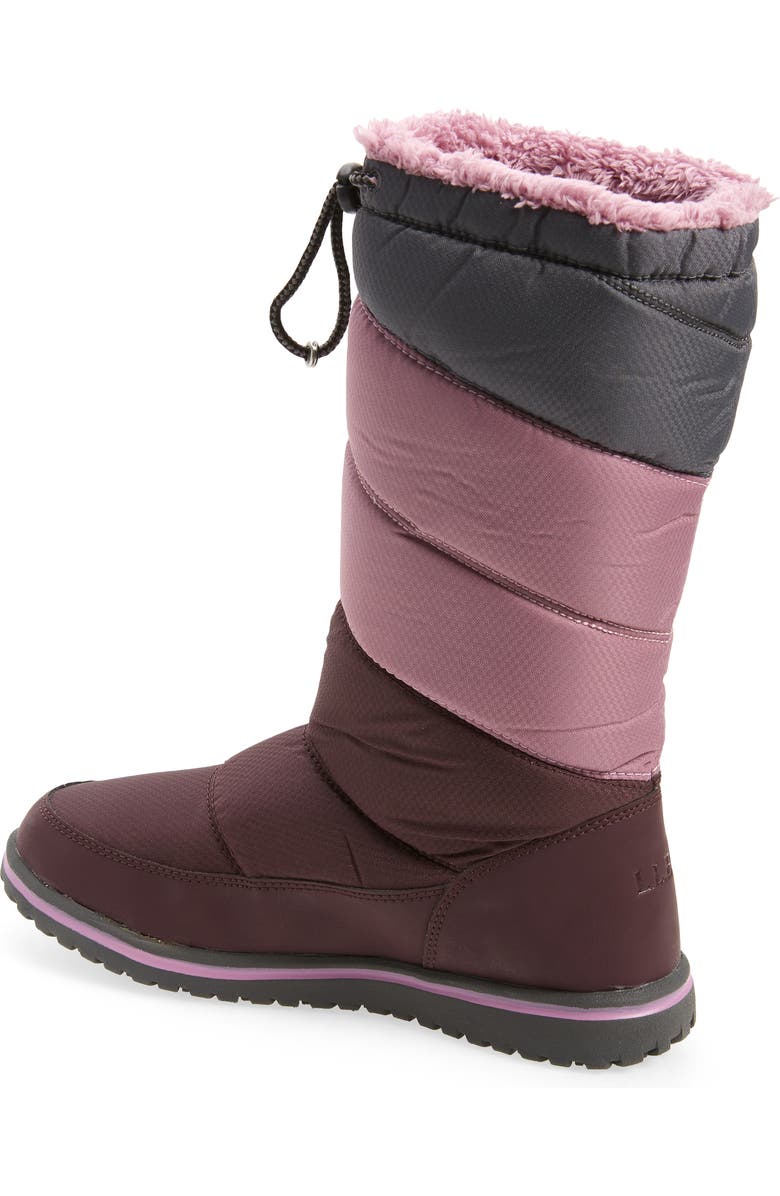 L.L.Bean Ultralight Waterproof Tall Snow Boot, Alternate, color, Dark Plum/ Mauve Berry