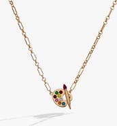 Alex and Ani Artist Palette & Paint Brush Toggle Necklace