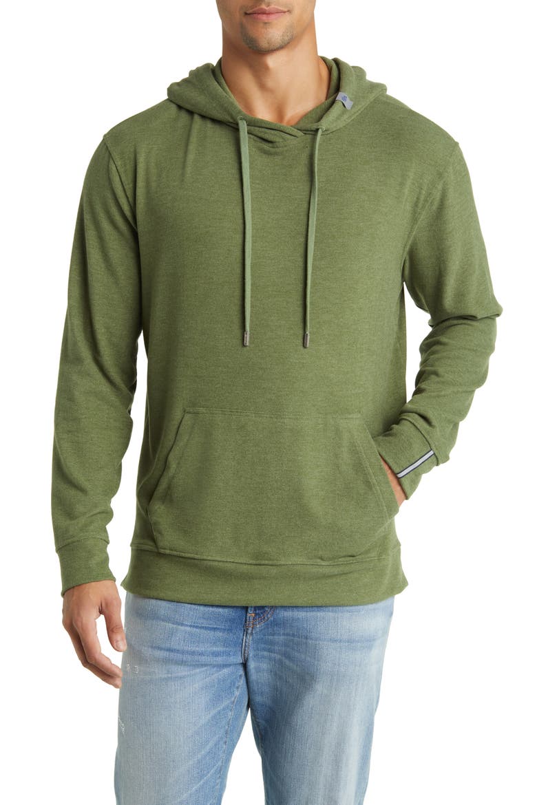 Performance Tech Fleece Hoodie, Main, color, SAGE