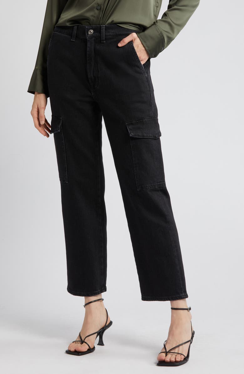 7 For All Mankind Logan Ankle Wide Leg Cargo Jeans, Alternate, color,