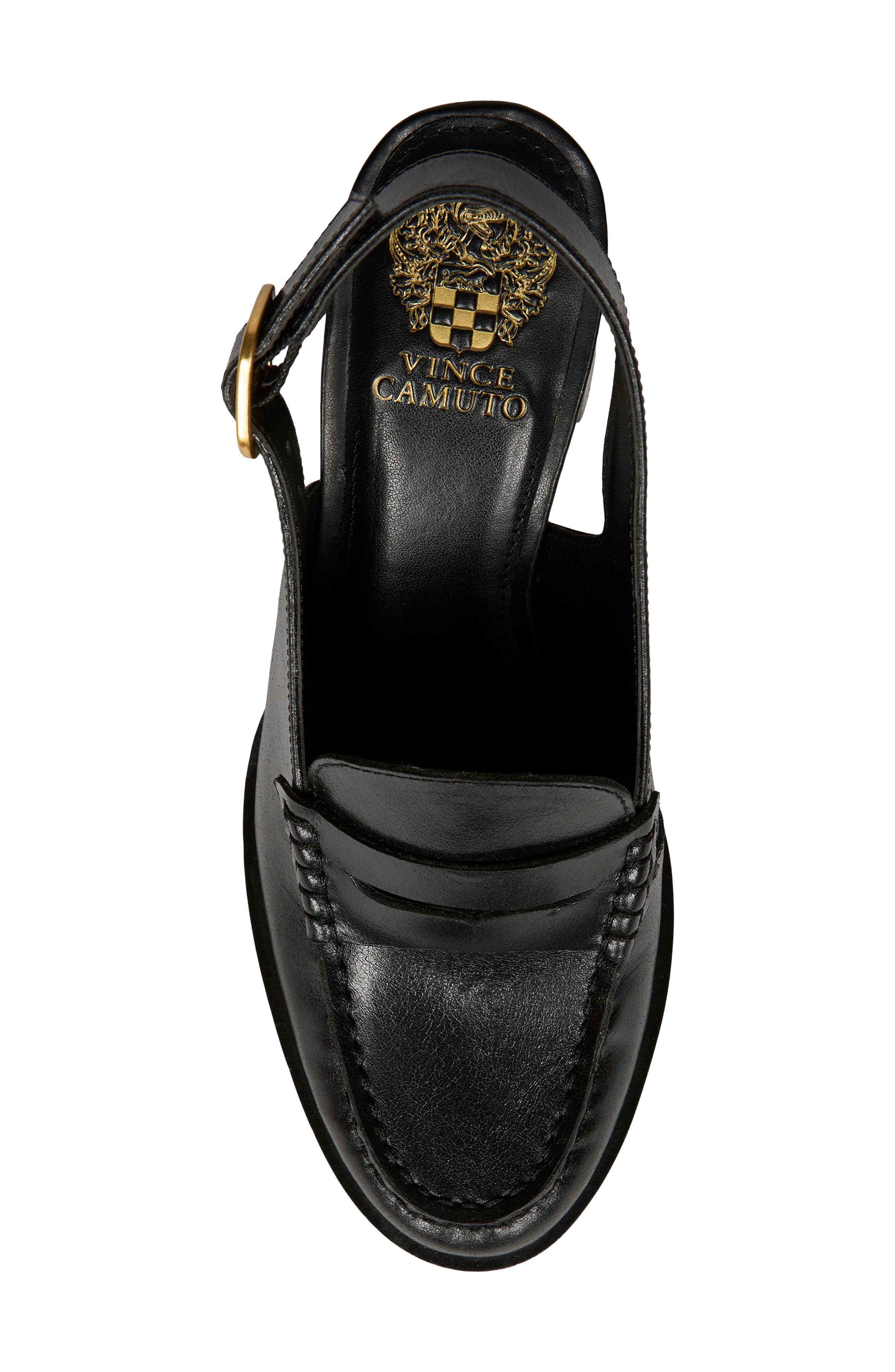 Vince Camuto Grinie Slingback Penny Loafer Pump, Alternate, color, 