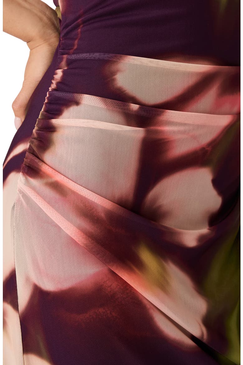 Rylen Floral Cowl Neck Maxi Dress, Alternate, color, BLURRY FLORAL