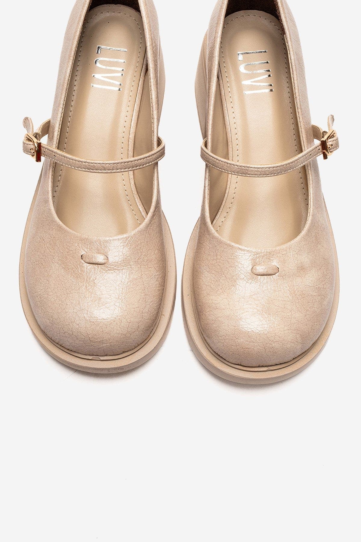 Luanda Block Heel Mary Jane Shoes, Alternate, color, Beige