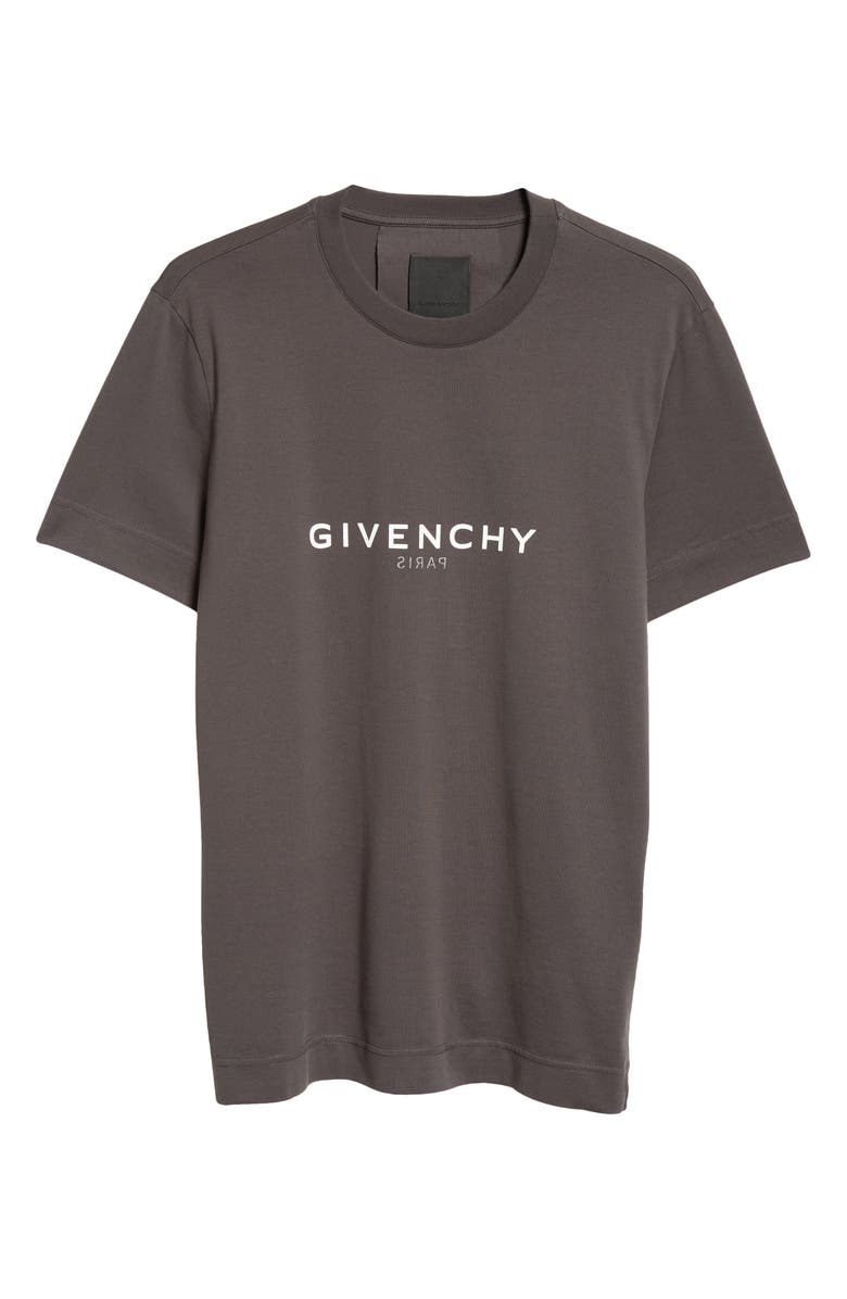 Givenchy Slim Fit Logo T-Shirt, Alternate, color, Charcoal