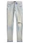 P001 Ripped Skinny Tapered Leg Jeans