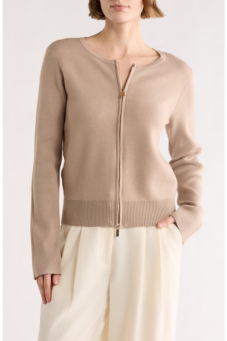 Tatum Zip Cardigan, Main, color, MOONLIGHT