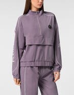 PLEIN SPORT Nylon Piping Anorak Ls Scratch Women