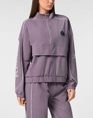 PLEIN SPORT Nylon Piping Anorak Ls Scratch Women