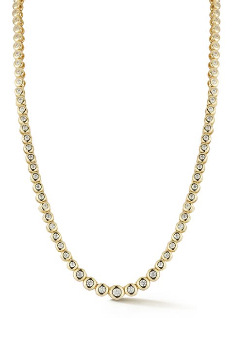 Cubic Zirconia Tennis Necklace