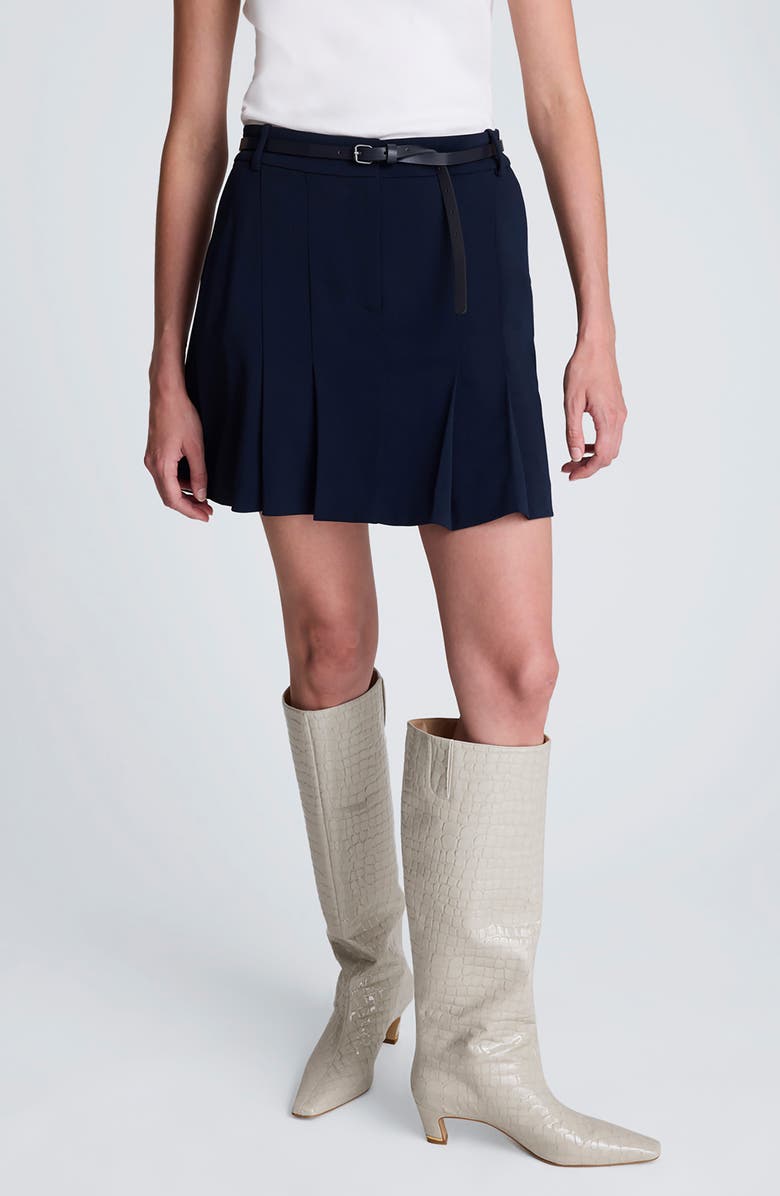 Kenneth Cole Pleat Miniskirt, Main, color,