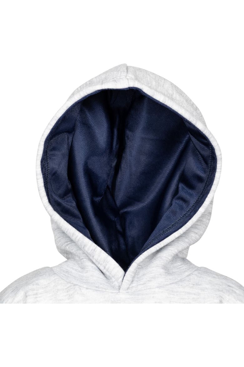 Fleece Pullover Hoodie, Alternate, color, Heather Grey Navy