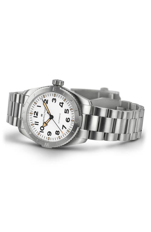 Hamilton Khaki Field Expedition Automatic Bracelet Watch, 37mm In White