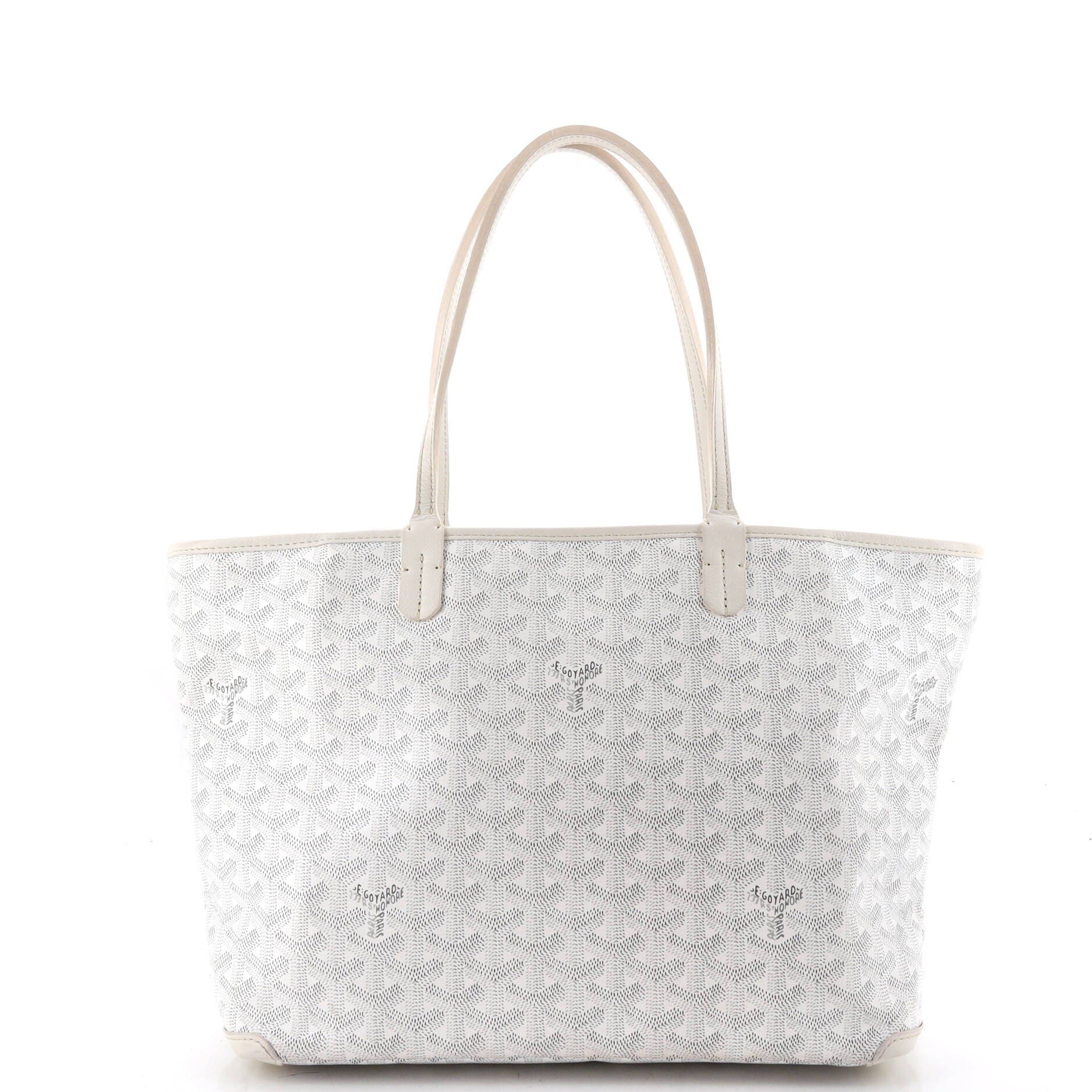 Artois Tote Coated Canvas PM, Alternate, color, White