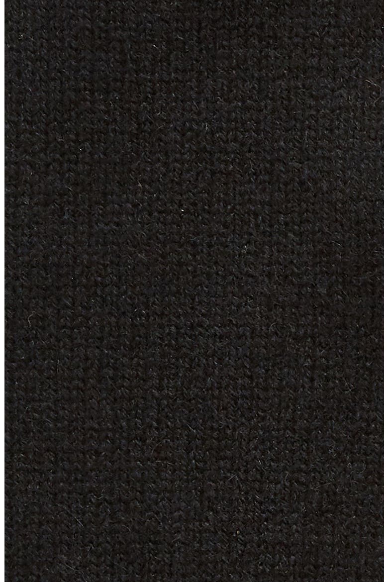 Cashmere Fingerless Gloves, Alternate, color, BLACK