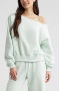 BP. Fleece Off the Shoulder Sweatshirt