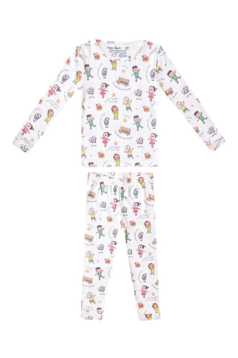 CoComelon Fitted Two-Piece Pajamas, Main, color, LIGHT BEIGE